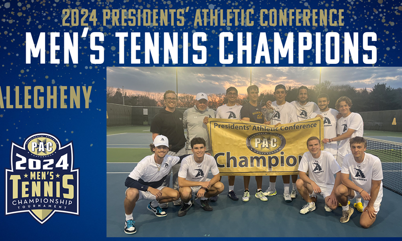 Allegheny Mens Tennis 2024 PAC Champions